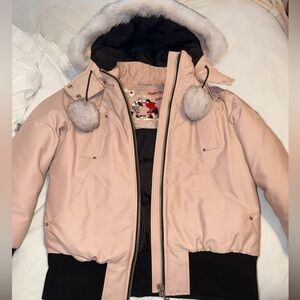 Moose Knuckles Women's Pink Bomber Jacket